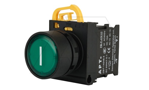 Кнопка плоская PB3E, зеленая I, без фиксации, с подсветкой без LED, 1NO, 6A 230VAC/24VDC, 22mm, IP65 | код PB3E-FM1S10S35/G00 | АРТ Кнопка плоская PB3E, зеленая I, без фиксации, с подсветкой без LED, 1NO, 6A 230VAC/24VDC, 22mm, IP65 | код PB3E-FM1S10S35/G00 | АРТ