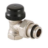 Клапан термостатический для радиатора угловой с преднастройкой (KV 0,1-0,6) 3/4" | код. VT.037.N.05 | VALTEC