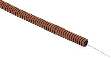 ELASTA Труба гофрированная ПВХ d=25мм с зондом дуб (25м) IEK | код ET-TG21-121-025-025-K24 | IEK