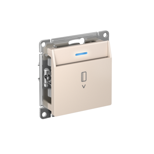 Выключатель карточный AtlasDesign 10А с подсветкой без задержки отключения механизм беж. SE ATN000214
