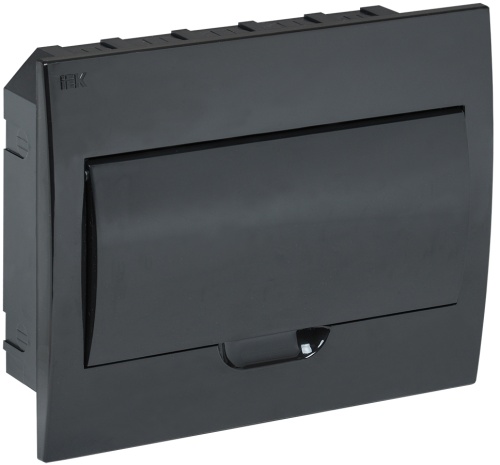 KREPTA 3 Корпус пластиковый ЩРВ-П-12 IP41 черная дверь черный | код MKP13-V-12-41-K02 | IEK