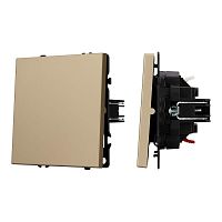 Механизм выключателя одноклавишный непроходной SWT-NOBE-MK01-SFPL-GD 230В 10А Arlight 054244