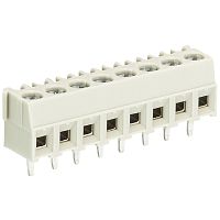 Клемма на печатную плату, подвод кабеля сбоку, без маркировки, 3 полюса, шаг: 3,81 мм, винтовая фиксация провода, 300V, 10A, цвет: серый, серия 8893 | код 25.197.0353.0 | Wieland