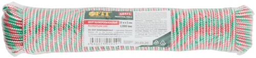 Шнур полипропиленовый с сердечником 5 мм х 20 м, р/н= 240 кгс | код 68471 | FIT фото 3 Шнур полипропиленовый с сердечником 5 мм х 20 м, р/н= 240 кгс | код 68471 | FIT фото 3