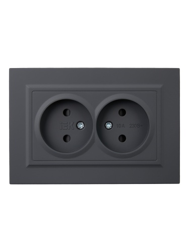 BRITE Роз. 2-я без з/к с з/ш 10А в сб. РСш12-2-БрГ граф. IEK | код BR-R23-10-K53-F | IEK фото 6