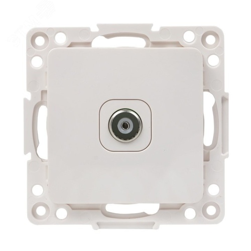 Стокгольм Механизм Розетки TV 1-местной оконечной 10дБ-240МГц белый | код EYA00-227-10 | EKF