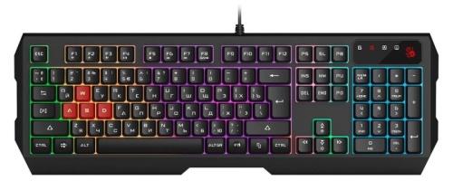Клавиатура A4Tech Bloody B135N черный USB Multimedia for gamer LED (подставка для запястий) (B135N) | код 1805390 | A4TECH