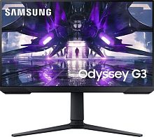 Монитор Samsung 24 Odyssey G3 S24AG320NI черный VA LED 1ms 16:9 HDMI полуматовая HAS Piv 250cd 178гр/178гр 1920x1080 165Hz FreeSync Premium DP WQ 4.5кг | код 1983064 | SAMSUNG