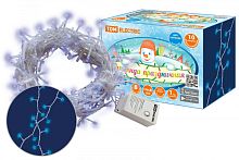 Гирлянда светодиодная СГ100Г10, голубая, 10м, 8 режимов, 250 В, TDM | код SQ0361-0036 | TDM