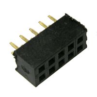 Гнездо для плат 2.00 мм RUICHI PBD2-10 (PBD2-2x5) 2.00 мм, 10 контактов | код 63431 | Ruichi