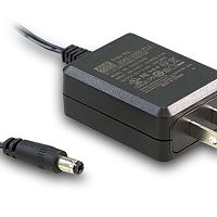 Источник питания AC-DC адаптер, 15Вт, вход 90…264В AC/127…370В DC, выход 9В/1.66A, изоляция 3000В AC, размеры 57.6х42.1х24.7мм, -20…+70С, тип штекера P1J, двухштырьковая вилка США | код SGAS15U09-P1J | MeanWell