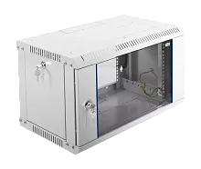 Шкаф телекоммуникационный настенный разборный 6U (600х350) дверь стекло | код. ШРН-Э-6.350 | ЦМО