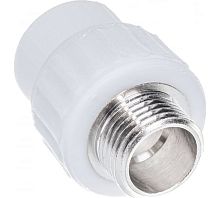 Муфта комбинированная 20 х 1/2' НР полипропиленовая PPR белая (10130020) | код 00000008771 | Valfex