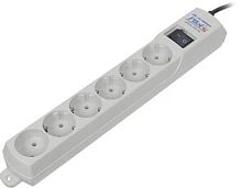 Сетевой фильтр Pilot S 1.8м (6 розеток) белый (коробка) | код 18553 | PILOT