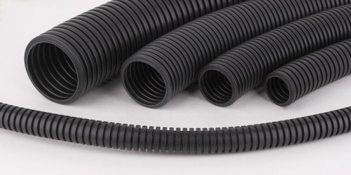 Труба гофрированная ПВХ легкая d32мм с протяжкой черн. (уп.25м) Ruvinil 13201Ч