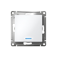 ATLASDESIGN 1-клавишный ВЫКЛЮЧАТЕЛЬ с подсветкой, сх.1а, 10АХ, быстрозажимные клеммы, БЕЛЫЙ | код ATN000113S | Systeme Electric