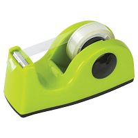 Диспенсер для клейкой ленты BRAUBERG настольный, утяжеленный, средний, салатовый, 11,8х5х5 см, 440143 | код 440143 | BRAUBERG