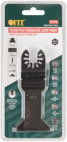Полотно пильное фрезерованное ступенчатое, сталь SK-5, 45х0,63 мм | код 37976 | FIT фото 3