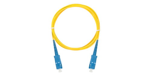 Шнур NIKOMAX волоконно-оптический, соединительный, одномодовый 9/125мкм, стандарта OS2, SC/UPC-SC/UPC, одинарный, LSZH нг(A)-HFLTx, 2мм, желтый, 10м | код NMF-PC1S2C2-SCU-SCU-010 | NIKOMAX