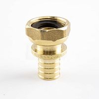 Муфта с накидной гайкой аксиальная латунь 20х1/2дюйм жел. | код 34792 | RTP