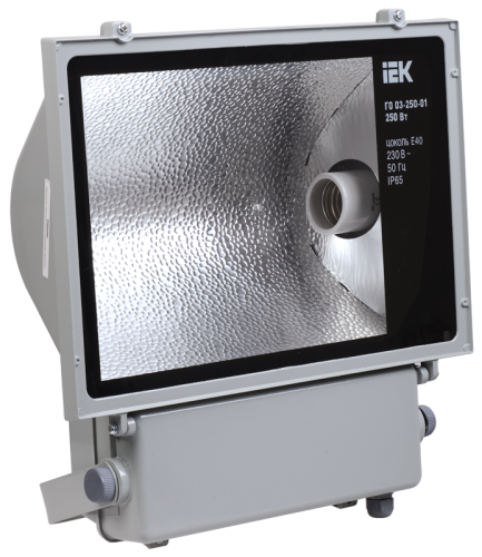 Прожектор ГО03-250-01 250Вт E40 симметричный IP65 + ТТУ IEK | код LPHO03-250-01-D4-1-K02 | IEK