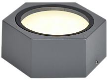 Светильник уличный 5204 потолочный GX53 IP65 серый IEK | код LT-UPU0-5204-GX53-1-K03 | IEK