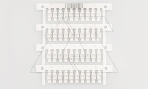 Маркировка проводника MG-TDM-02 40291, продевание, D кабеля 2-4,4mm, 1-6mm2, поле 4x16mm, PC, HF, белая (набор 40 элементов) | код 4101821 | Cembre