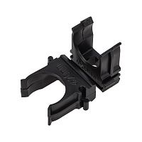 Крепеж-клипса для трубы 20 мм, черная (100 шт./уп.) REXANT | код 28-0120-3 | REXANT