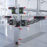 Стойка монтажная усиленная, горячеоцинкованная , высота 1200 мм, комплект | код EX-ST12U | DKC