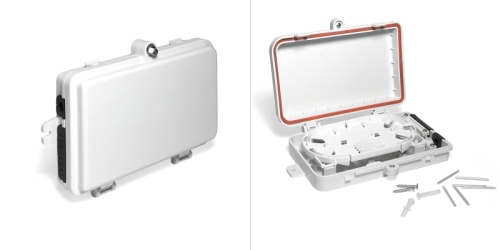 Настенный распределительный бокс на 4 волокна, наружной установки, IP65 | код LAN-FDB-FTTH04/OUT | LANMASTER Настенный распределительный бокс на 4 волокна, наружной установки, IP65 | код LAN-FDB-FTTH04/OUT | LANMASTER