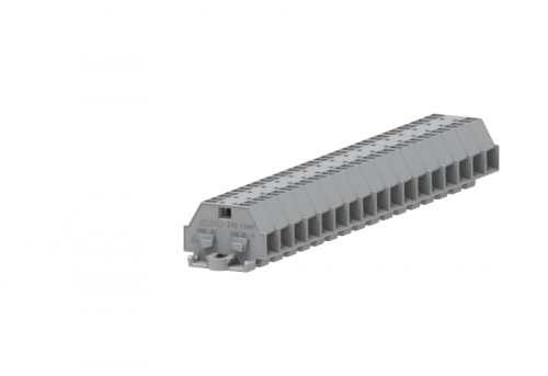 240331 Клемма TB проходная 2-2 с бок. подключ. с крепеж.фланцами, сеч.1.5мм2, сер., шт | код 240331 | SUPU