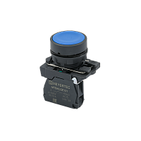 Кнопка плоская синяя, 1NO, IP65, пластик MTB5-AA61 | код 137229 | MEYERTEC
