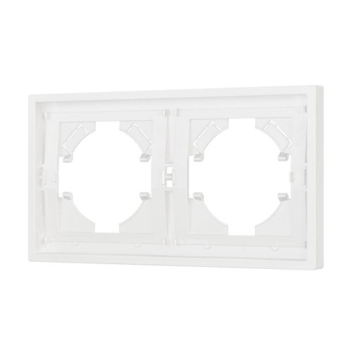 Рамка пластиковая FRM-TENDO-SFPL-2-WH Arlight 054649