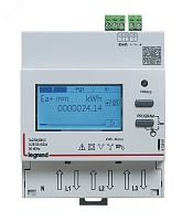 Трехфазный счётчик EMDX? - сертификат MID - трансформаторного включения - 4 модуля - выход RS 485 | код 412091 | Legrand