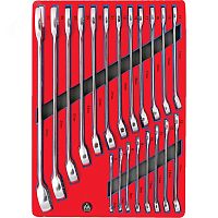 Набор комбинированных ключей ложемент 20 предметов | код 5-21120 | Мастак