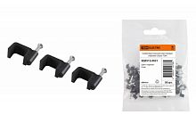 Скоба 9мм плоская пластиковая (черная) (50шт) TDM | код SQ0513-0034 | TDM