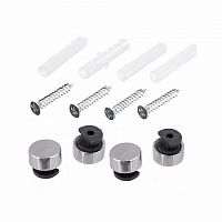 Зеркалодержатель d17 мм без сверления, хром (комплект) - пакет Tech-Krep | код 112587 | Tech-KREP