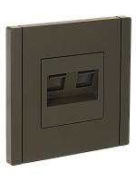 FORTE&PIANO Роз. комп. 2-ая RJ45 кат.6 FP334 сер. IEK | код FP-K20-2-K03 | IEK