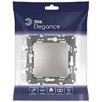 Кнопка Elegance 14-1111-16 , 10АХ-250В, Elegance, титан | код Б0065812 | ЭРА