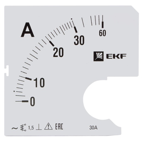 Шкала сменная для A961 30/5А-1,5 PROxima | код s-a961-30 | EKF