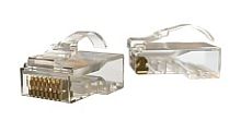 Hyperline PLEZ-8P8C-UA-C6-100 Разъем легкой оконцовки RJ-45 (8P8C) под витую пару, язычок Arch, категория 6 (50 µ/ 50 микродюймов), универсальный (для одножильного и многожильного кабеля) (100 шт.) | код 445731 | Hyperline