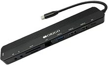 Разветвитель USB-C Origo OU3350SNPD 3порт. черный (OU3350SNPD/A1A) | код 2025766 | ORIGO