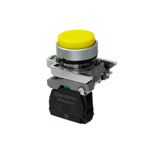 Кнопка выступающая желтая, 1NO, IP65, металл MTB4-BL51 | код 137133 | MEYERTEC