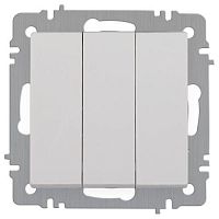 Выключатель 3-кл. СП Accent 6-106-01 10А IP20 250В AL/CU бел. Intro Б0063531