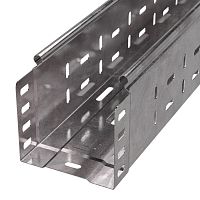 Лоток перфорированный Стандарт 100х100х3000 (0,7 мм) (6 м/уп) Промрукав | код PR16.0004 | ПРОМРУКАВ