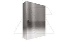 Щит моноблочный 1200x600x300мм (ВxШxГ) из нерж. стали навесной с монт. панелью однодверный, ригельный замок, дно глухое, IP66 | код EC061230X | ETA