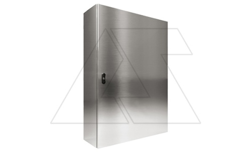 Щит моноблочный 1200x600x300мм (ВxШxГ) из нерж. стали навесной с монт. панелью однодверный, ригельный замок, дно глухое, IP66 | код EC061230X | ETA
