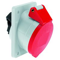 Розетка встраиваемая наклонная 32A, 5р(3P+N+PE), 6h, 400V, IP44, 85х85 Bals 1215 | код 1215 | Bals