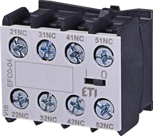 Блок-контакт EFC0-04 (4NC) | код 004641525 | ETI