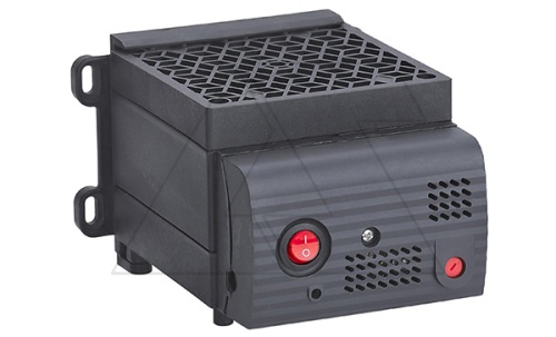 Нагреватель PPH 800W полупроводниковый в пластик. корпусе с вентилятором, выкл. и термостатом, 230VAC, винт. клемма, на дин-рейку/панель | код 02PPH800230 | Natclic